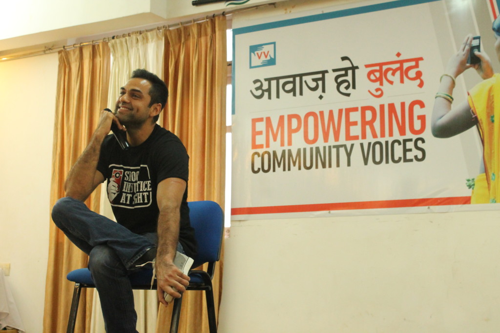 Abhay Deol at the Video Volunteers' National Meet in Goa, OCT 4th 2015